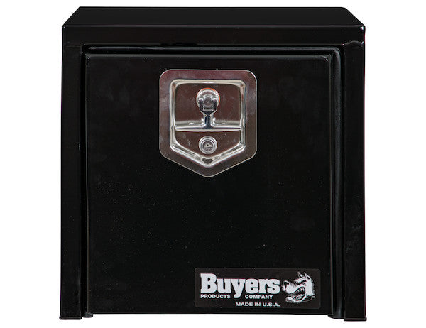 15x10x15 Inch Black Steel Underbody Truck Box with T-Handle