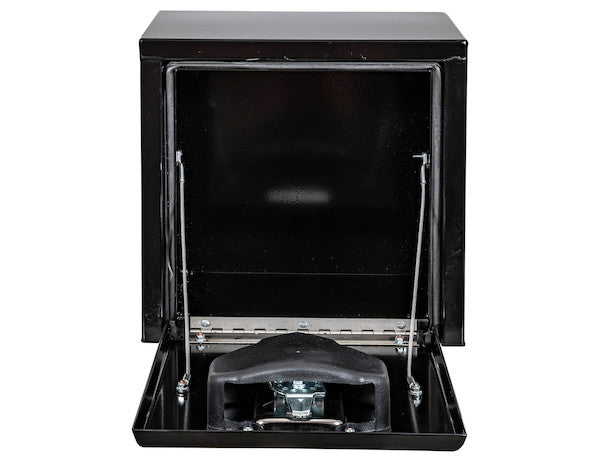 15x10x15 Inch Black Steel Underbody Truck Box with T-Handle