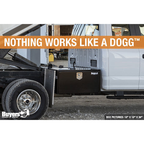 15x13x24 Inch Black Steel Underbody Truck Box with T-Handle