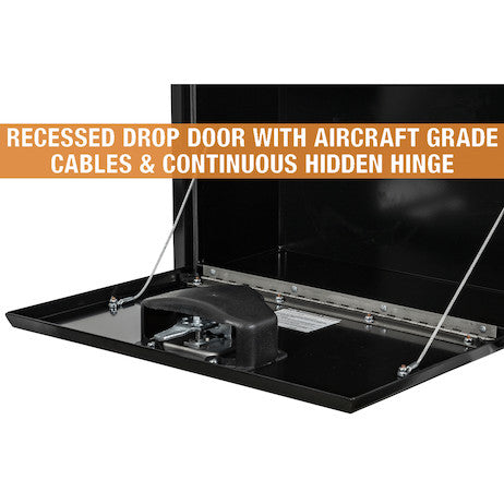 15x13x24 Inch Black Steel Underbody Truck Box with T-Handle