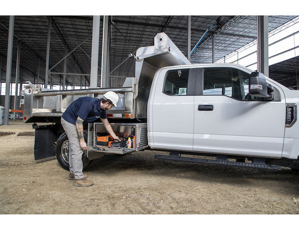 14x12x18 Inch Diamond Tread Aluminum  Underbody Truck Box