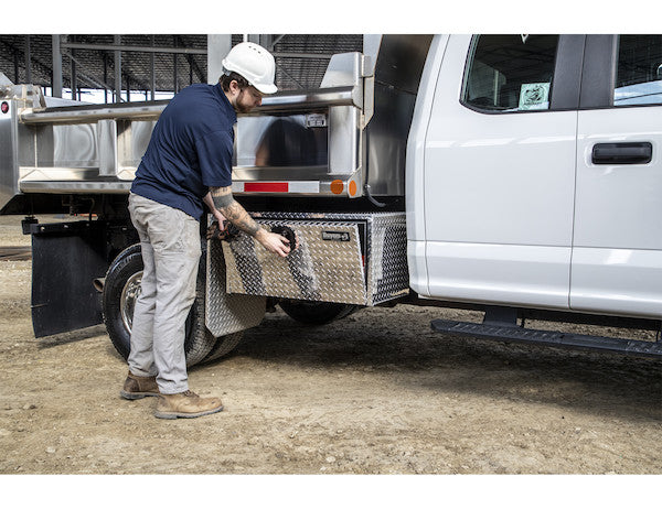 14x12x18 Inch Diamond Tread Aluminum  Underbody Truck Box