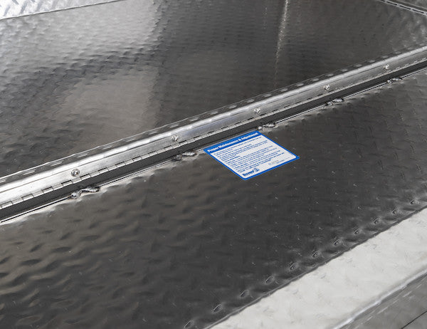 18x18x36 Inch Diamond Tread Aluminum Underbody Truck Box