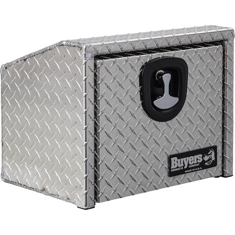 14/10.74x12x18 Inch Diamond Tread Aluminum Underbody Truck Box With Slanted Back