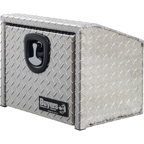 14/10.74x12x18 Inch Diamond Tread Aluminum Underbody Truck Box With Slanted Back