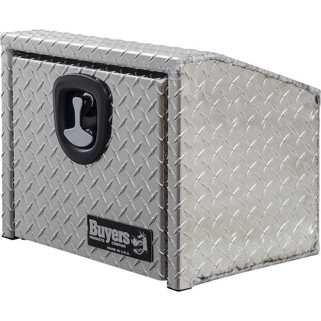 14/10.74x12x24 Inch Diamond Tread Aluminum Underbody Truck Box With Slanted Back
