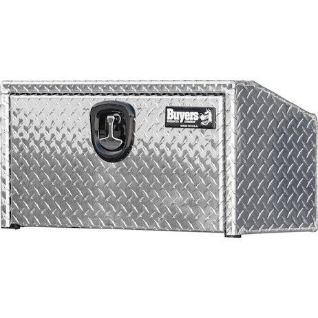 14/10.74x12x30 Inch Diamond Tread Aluminum Underbody Truck Box With Slanted Back