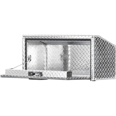 14/10.74x12x30 Inch Diamond Tread Aluminum Underbody Truck Box With Slanted Back