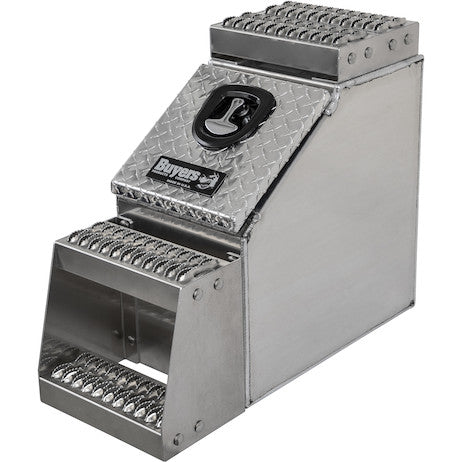 24x28x12 Inch Heavy Duty Diamond Tread Aluminum Step Box