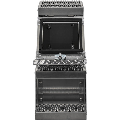 24x28x12 Inch Heavy Duty Diamond Tread Aluminum Step Box