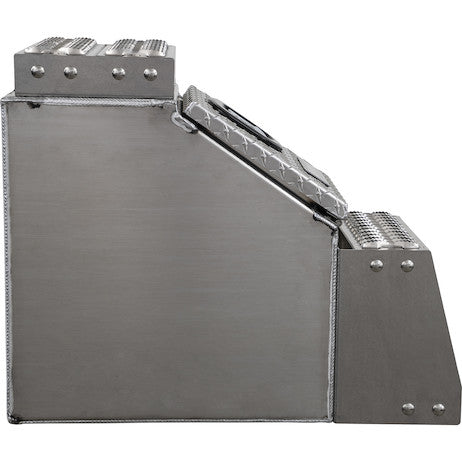 24x28x18 Inch Heavy Duty Diamond Tread Aluminum Step Box