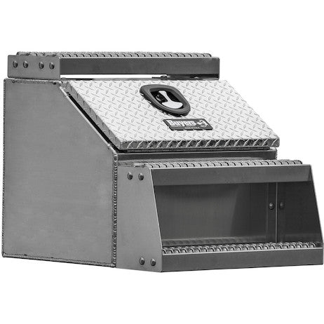 24x28x24 Inch Heavy Duty Diamond Tread Aluminum Step Box