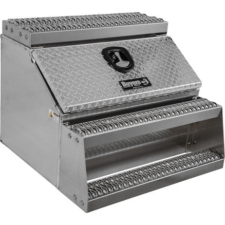 24x28x24 Inch Heavy Duty Diamond Tread Aluminum Step Box
