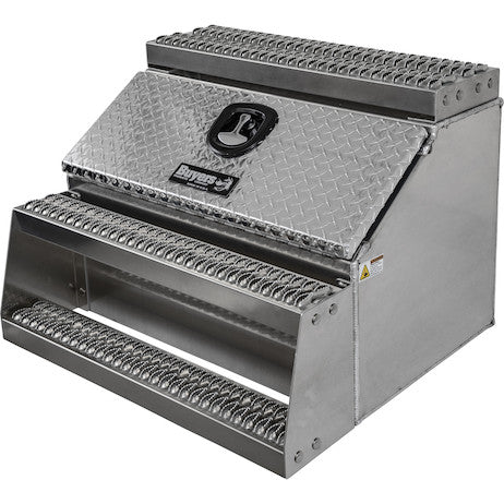 24x28x30 Inch Heavy Duty Diamond Tread Aluminum Step Box