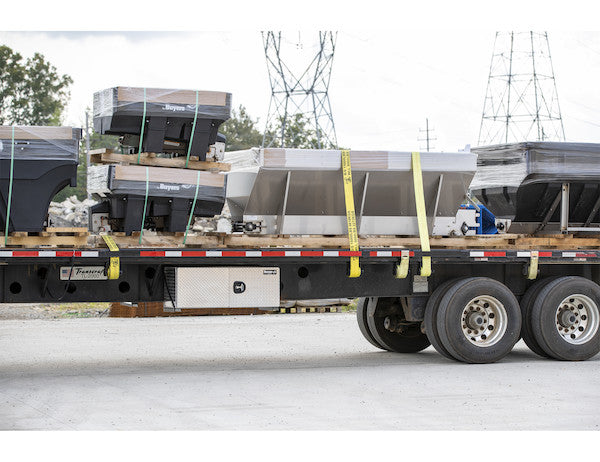 18x18x18 Inch Diamond Tread Aluminum Underbody Truck Box - Single Barn Door, Compression Latch