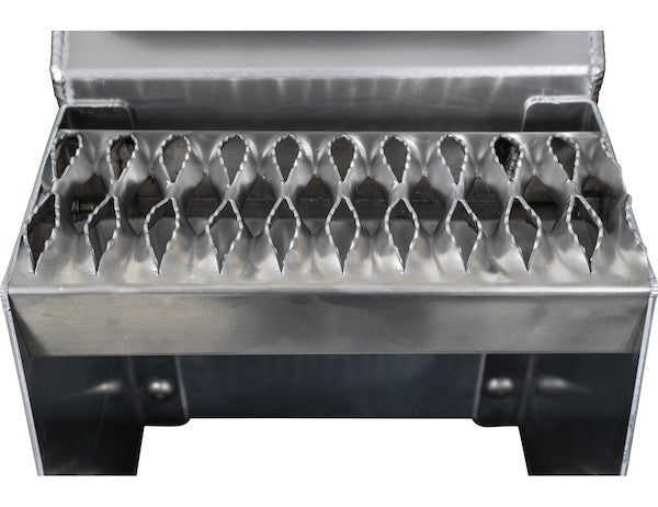 Heavy Duty Smooth Aluminum WideOpen??? Step Boxes for Semi Trucks - 36 Inch Width 