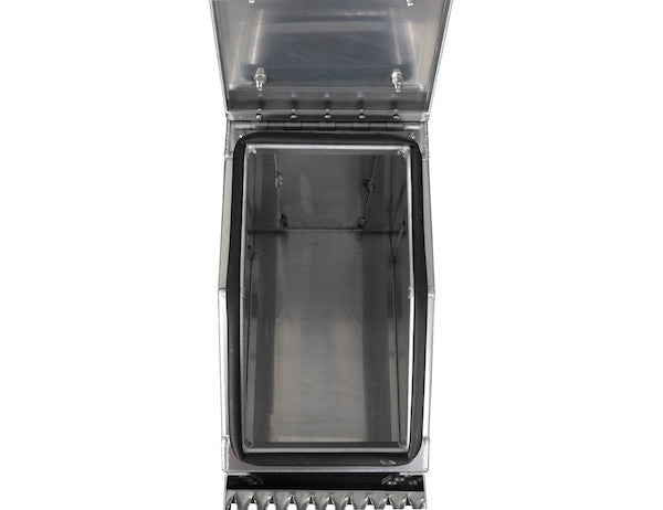 Heavy Duty Smooth Aluminum WideOpen??? Step Boxes for Semi Trucks - 12 Inch Width