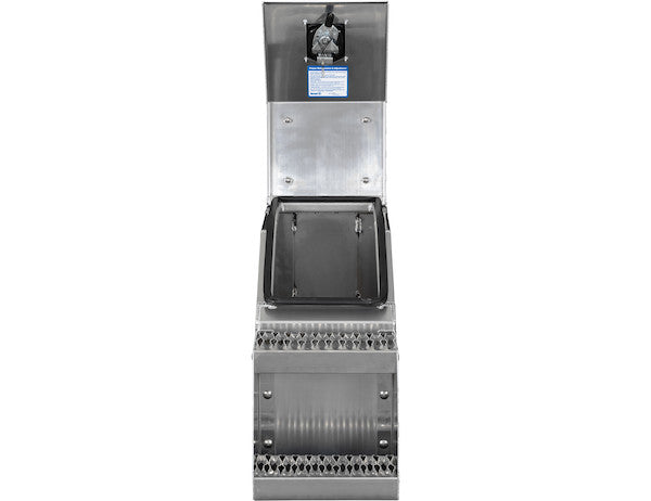 Heavy Duty Smooth Aluminum WideOpen??? Step Boxes for Semi Trucks - 36 Inch Width 