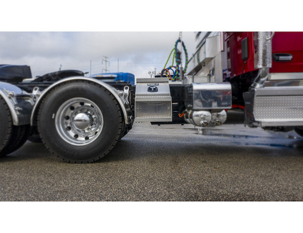 Heavy Duty Smooth Aluminum WideOpen??? Step Boxes for Semi Trucks - 22 Inch Width