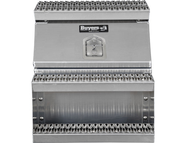 Heavy Duty Smooth Aluminum WideOpen??? Step Boxes for Semi Trucks - 24 Inch Width