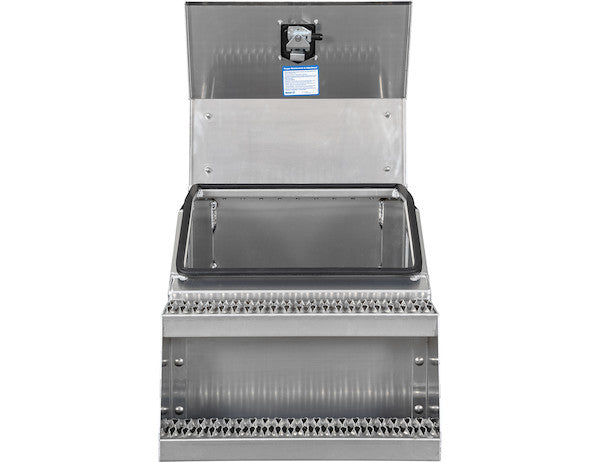 Heavy Duty Smooth Aluminum WideOpen??? Step Boxes for Semi Trucks - 24 Inch Width