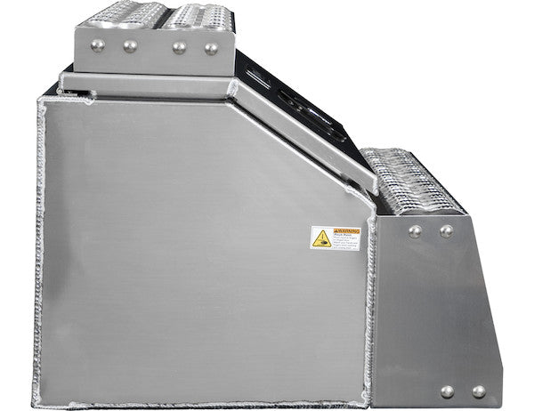 Heavy Duty Smooth Aluminum WideOpen??? Step Boxes for Semi Trucks - 30 Inch Width
