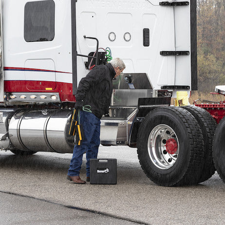 Heavy Duty Smooth Aluminum WideOpen??? Step Boxes for Semi Trucks - 36 Inch Width 
