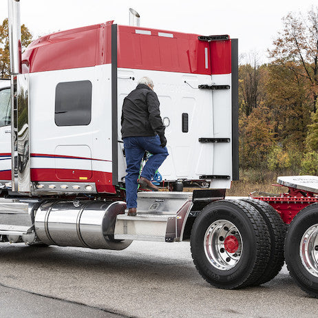 Heavy Duty Smooth Aluminum WideOpen??? Step Boxes for Semi Trucks - 36 Inch Width 