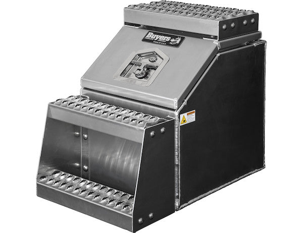 Heavy Duty Smooth Aluminum WideOpen??? Step Boxes for Semi Trucks - 16 Inch Width
