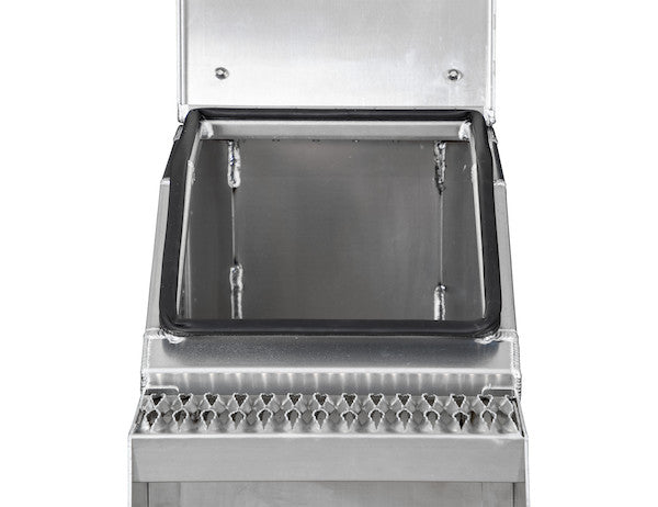 Heavy Duty Smooth Aluminum WideOpen??? Step Boxes for Semi Trucks - 16 Inch Width