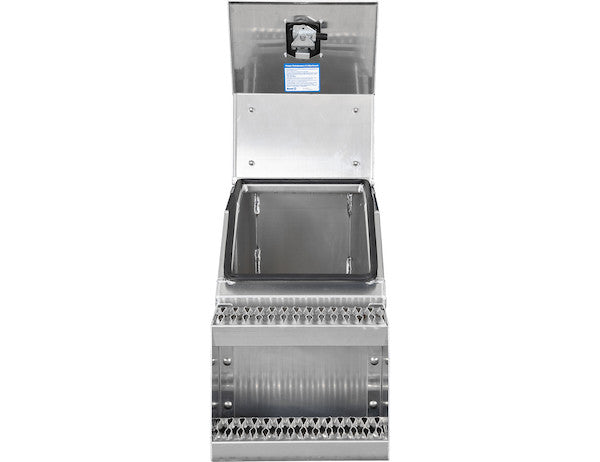 Heavy Duty Smooth Aluminum WideOpen??? Step Boxes for Semi Trucks - 16 Inch Width