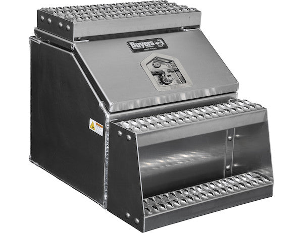 Heavy Duty Smooth Aluminum WideOpen??? Step Boxes for Semi Trucks - 22 Inch Width