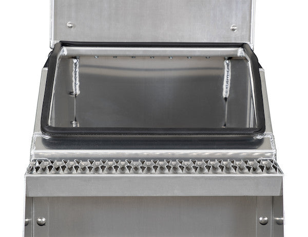 Heavy Duty Smooth Aluminum WideOpen??? Step Boxes for Semi Trucks - 22 Inch Width