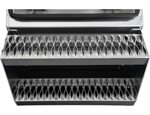 Heavy Duty Smooth Aluminum WideOpen??? Step Boxes for Semi Trucks - 22 Inch Width