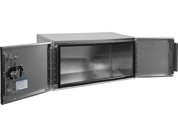 1705295 - 18x18x18 Inch Smooth Aluminum Underbody Truck Tool Box - Single Barn Door, Compression Latch
