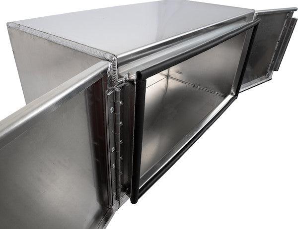 24x24x36 Inch Pro Series Smooth Aluminum Underbody Truck Box - Double Barn Door,??3-Point Compression Latch