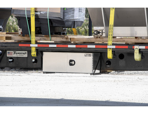18x24x48 Inch Pro Series Smooth Aluminum Underbody Truck Box - Double Barn Door,??3-Point Compression Latch