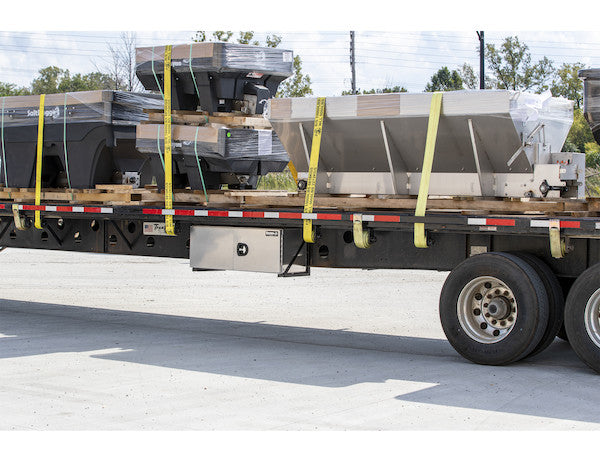 1705431 - 24x24x24 Inch Pro Series Smooth Aluminum Underbody Truck Box - Single Barn Door, Compression Latch