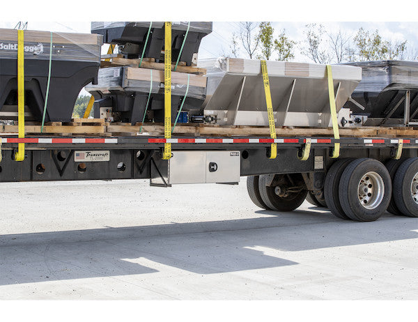 18x24x48 Inch Pro Series Smooth Aluminum Underbody Truck Box - Double Barn Door,??3-Point Compression Latch