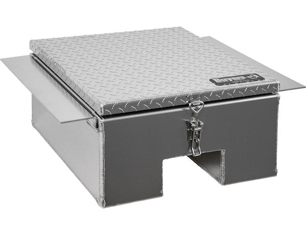 12x24x22 Inch Diamond Tread Aluminum In-Frame Truck Tool Box with Notched Bottom