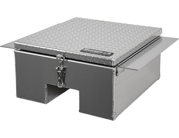 12x24x22 Inch Diamond Tread Aluminum In-Frame Truck Tool Box with Notched Bottom