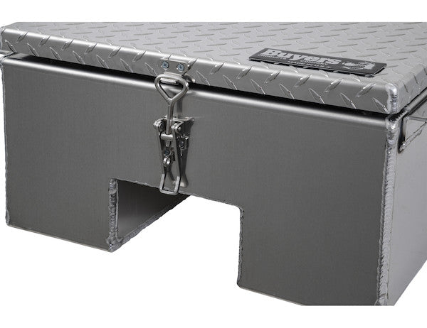12x24x22 Inch Diamond Tread Aluminum In-Frame Truck Tool Box with Notched Bottom