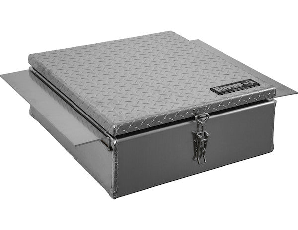12x24x22 Inch Diamond Tread Aluminum In-Frame Truck Tool Box with Notched Bottom