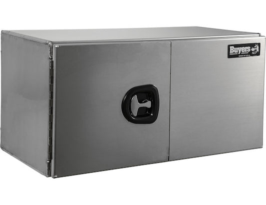 18x18x18 Inch Pro Series Smooth Aluminum Underbody Truck Box - Single Barn Door, Compression Latch