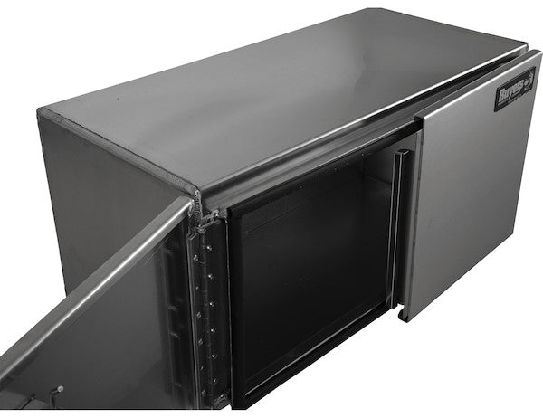 18x18x30 Inch Pro Series Smooth Aluminum Underbody Truck Box - Double Barn Door, 3-Point Compression Latch