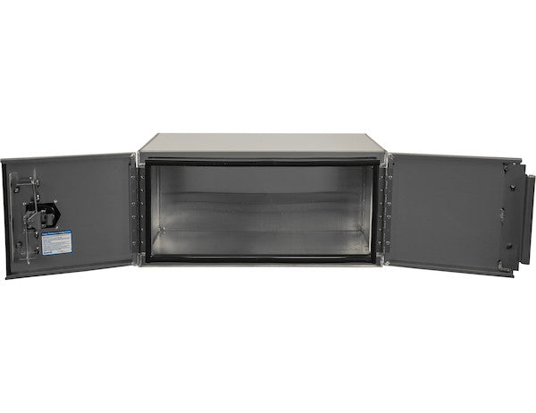 18x24x48 Inch Pro Series Smooth Aluminum Underbody Truck Box - Double Barn Door,??3-Point Compression Latch
