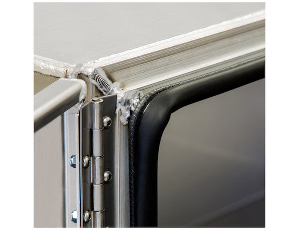 1705403 - 18x18x30 Inch Pro Series Smooth Aluminum Underbody Truck Box - Double Barn Door, 3-Point Compression Latch