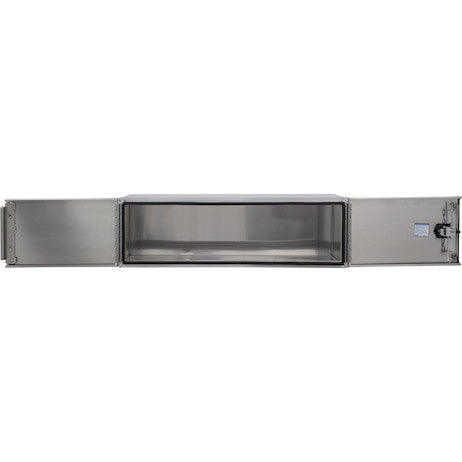 18x18x60 Inch Pro Series Smooth Aluminum Underbody Truck Box - Double Barn Door,??3-Point Compression Latch