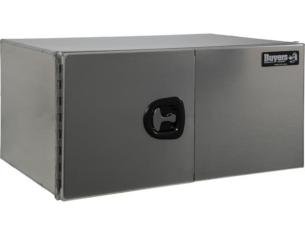18x24x48 Inch Pro Series Smooth Aluminum Underbody Truck Box - Double Barn Door,??3-Point Compression Latch