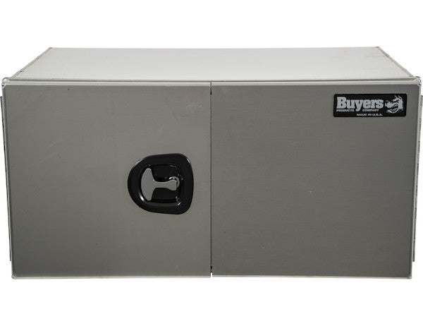 18x24x60 Inch Pro Series Smooth Aluminum Underbody Truck Box - Double Barn Door, 3-Point Compression Latch